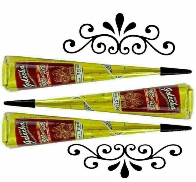 3x 25 Henna Tattoo Natural Paste Cone تنات (تنة ) نقش اليدين بالوان مختلفة- 3x 25 Henna Tattoo Natural Paste Cone تنات (تنة ) نقش اليدين بالوان مختلفة-