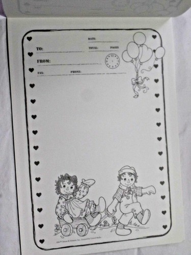 Raggedy Ann & Andy Notepads Color Books Stationary Paper Bags Calendars Japan - Picture 87 of 94