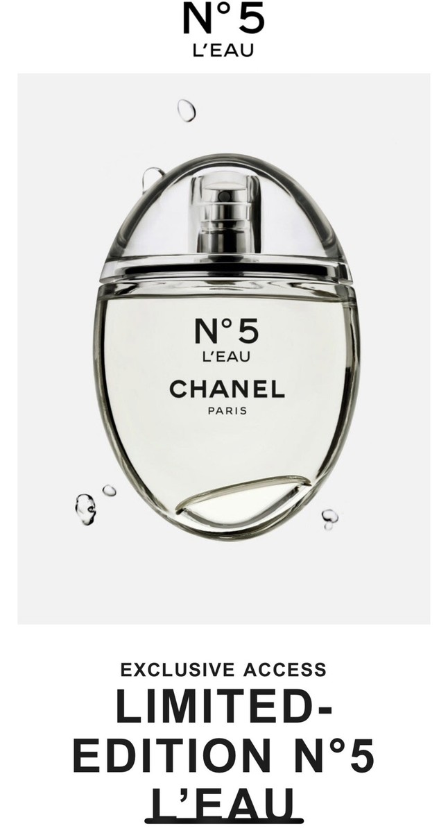 Chanel N 5 L' EAU Limited Edition EDT 50ml / 1.7oz With