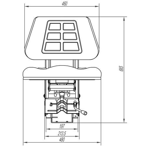 KHD Deutz 06 07 Serie Schleppersitz Traktorsitz Fahrersitz  original Konsole NEU - Bild 10 von 19