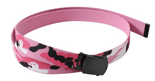 Cotton Web Belt with Black Buckle - Picture 21 of 22