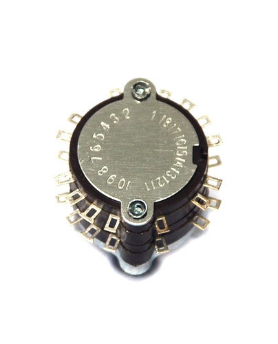 20 Stck. Drehschalter 2 Wafer 4-polig 5 Positionen SRRN252 RoHS FD SRRN252N21 L= 20 mm - Bild 3 von 4