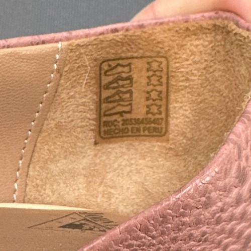 John Fluevog Earhart Asymmetrical D'Orsay Pumps Sz 7 Pink Ivory Vero Cuero Peru - Picture 14 of 16