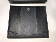Case-it Executive Zippered Padfolio with Removable 3-Ring Binder, Black