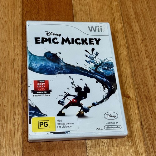 DISNEY EPIC MICKEY  - Nintendo Wii  - Game PAL - Free Post Wii U Comatible - Picture 1 of 7
