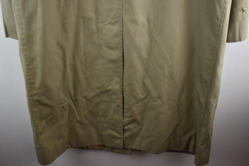 BURBERRY Beige Trench Coat size 12 Reg Womens Button Up Mac Casual Outdoors - Picture 13 of 14