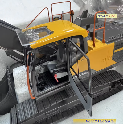 1:32 28CM Volvo EC220E Limited Black Edition Excavator Machine