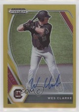 2021 Panini Prizm Draft Picks Gold Prizm Auto 5/10 Wes Clarke #PDP40 Auto rf2