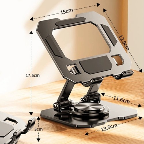 360Degree Rotating Adjustable Tablets Stand Foldable Holder For Multiple Devices - Photo 8/10