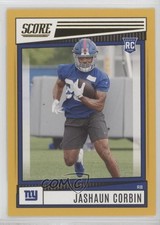 2022 Score Rookies Gold Jashaun Corbin #348 y4f