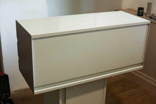 TRUE VINTAGE VITSOE 606 Contenedor con puerta plegable Estantería de madera Dieter Rams Años 70 91 cm - Imagen 2 de 9