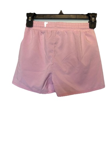 Champion Shorts Girl's 10/12 Pink Pull On Lined Athletic Solid Drawstring - Picture 2 of 3