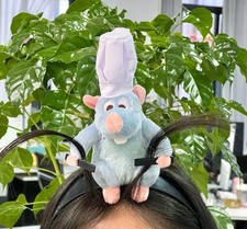 Ratatouille chef Remy Rat On Headband Holding Your Hair Halloween Costume Mouse
