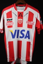 Camiseta deportiva Club Necaxa Rayos auténtica Voit talla pequeña 2007-2008 #6 PAREJA