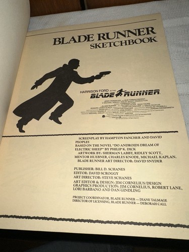 The Illustrated Blade Runner 1st Edition Book Original 1982 RARE Harrison Ford - Imagen 4 de 5