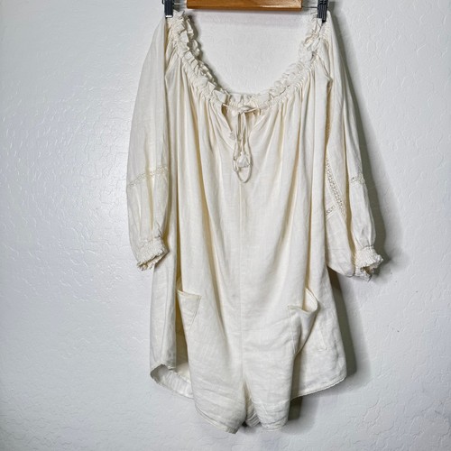 Spell and the Gypsy Collective Milla romper Off White Femine Summer Size Medium - Picture 3 of 12