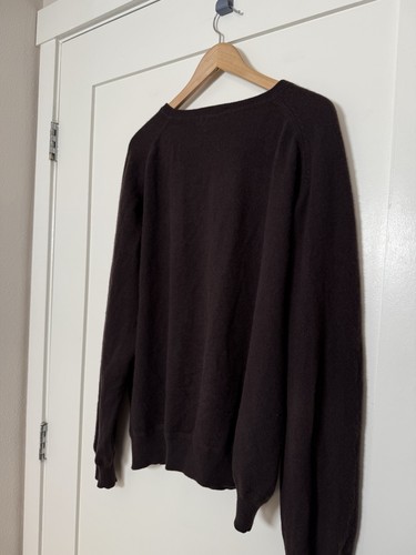 Kirkland Sweater Mens Sz XL Brown 100% Cashmere Crew Neck Pullover Preppy Casual - Picture 6 of 10