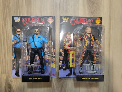 WWE Coliseum Collection Bam Bam Bigelow & Big Boss Man Black