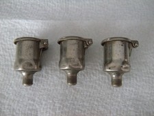 Group Of 3 Vintage GITS BROS MFG Flip Top Hit & Miss Oiler Grease Cups 1/8" NPT