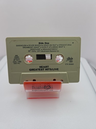 Vintage Rock music cassette tape HEART Greatest Hits Live 1980 - Picture 4 of 6