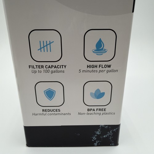 Alexapure 10 Cup Pitcher Water Filtration System BPA Free New - Picture 2 of 4