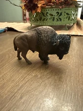 Schleich Brown American BUFFALO BISON Animal Figure Retired 2013