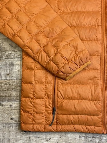 Columbia Turbo Down Jacket Mens L Insulated Puffer Full Zip Orange 590TD Fill - Picture 4 of 14