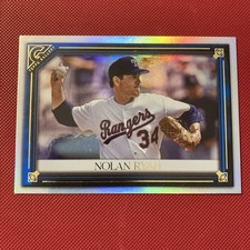 2021 Topps Gallery Nolan Ryan #26 Blue Parallel refractor Insert serial#(60/75) 