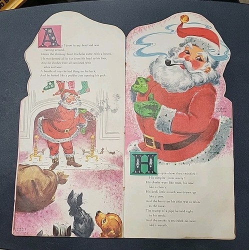 Vintage Night Before Christmas Childs Book Florence Winship 1958 Whitman - Picture 7 of 12
