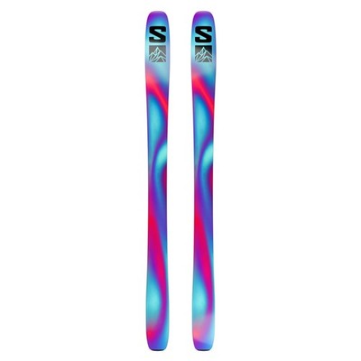 Salomon QST 98 Freeride Skis, Tillandsia Purple/Pastel Neon