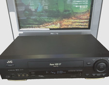 JVC HR-S4800U Super VHS ET Hi-Fi VCR plus Tested Working No Remote Plug Play