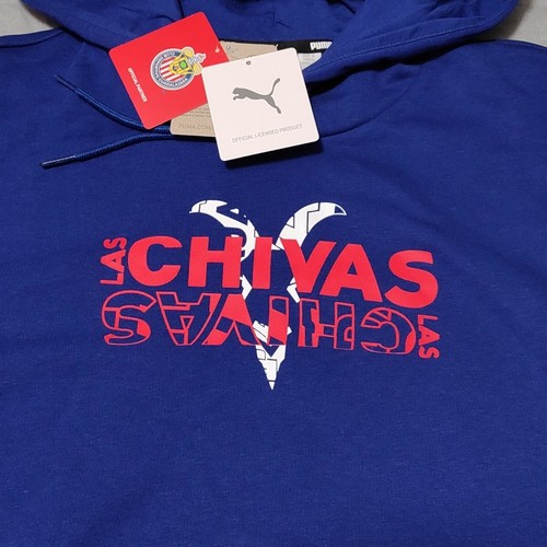 Puma - Chivas Guadalajara - Graphic Hoodie - Blue/Red - Men's Size Medium - Picture 2 of 6
