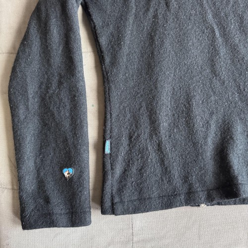 KUHL Pullover Damen Medium schwarz Merinowolle Full Zip Trichterausschnitt 2-Wege-Reißverschluss - Bild 12 von 24