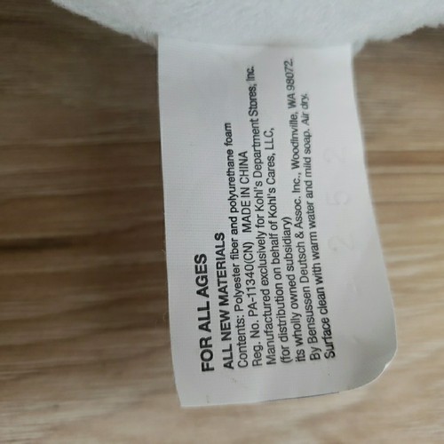 Kohls Cares Disney 12 Zoll Dumbo fliegender Elefant grau Plüschtier Stofftier große Ohren - Bild 8 von 8