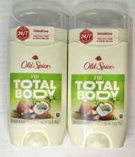 Old Spice Total Body Deodorant, Fiji 3.0 oz Lot Of 2