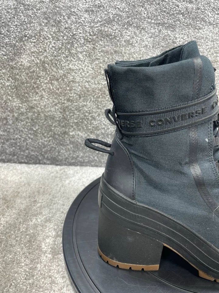 Женские сапоги Converse размер 8 Chuck Taylor All Star GR82 экстравысокие черные вельветовые - Изображение 3 из 4