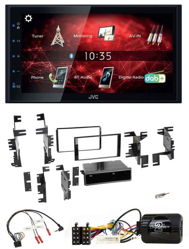JVC DAB USB Bluetooth 2DIN Lenkrad Autoradio für Nissan Cube Frontier Juke Navar - Bild 1 von 7
