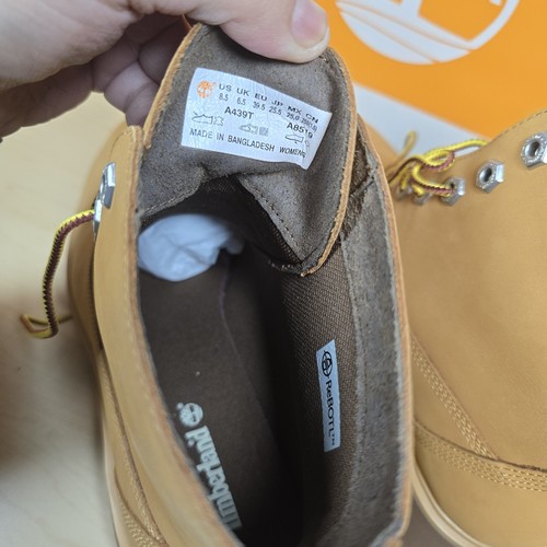 Timberland Women’s Kori Park 6'' Inch Lace Up Boots Wheat Nubuck Size 8.5 New - Picture 9 of 12