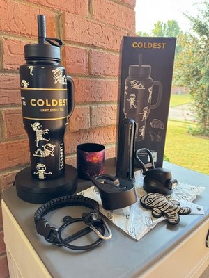 Rare Coldest 36oz Limitless Glowie Lost Mummies ,V8 LIDS Unique !!!