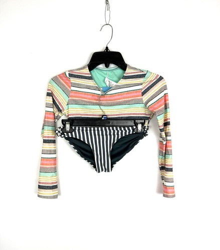 O’Neill Girl’s Two Piece Long Sleeve Rashguard Set Size 14 - Picture 1 of 5