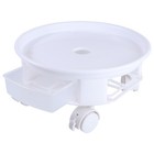 1Pc Plant Pot with Wheels Plastic Flowerpot Base Swivel Wheel Flowerpot Tray