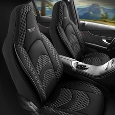 Pkw Sitzbezüge Komplett passend für Opel Vectra in Schwarz Grau Pilot 3.1