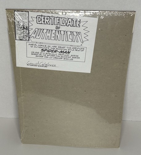 1994 Marvel Spiderman Stan Lee signiert Echtheitszertifikat Lithographie Druck versiegelt Comic Cell - Bild 8 von 9