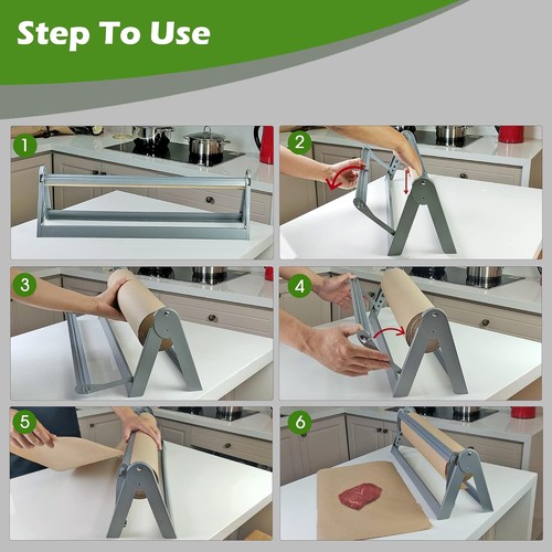 24in Wrapping Paper Roll Cutter - Holder Dispenser for Butcher Freezer Craft... - Picture 5 of 6