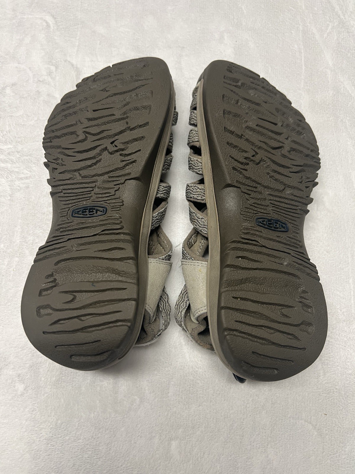 Keen sandalo donna Whisper marrone tortora punta chiusa impermeabile trekking taglia 8 5