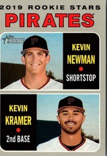2019 Topps Heritage Kevin Newman/Kevin Kramer #372 Pittsburgh Pirates