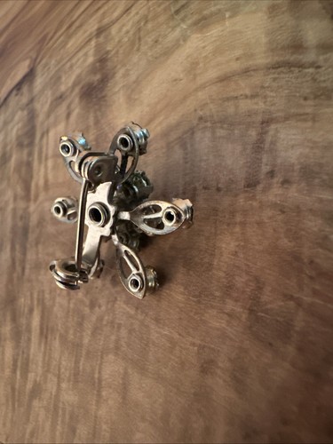 Spilla vintage AB spilla strass atomica MCM anni 50 iridescente - Foto 5 di 6