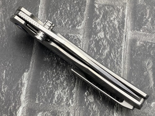 SixLeaf SL-91-3 Folding Knife RWL34+PMC27 Blade Handle Camping Pocket Knife - Picture 10 of 11