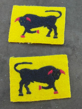 2x Repro WW2 British 11th Armoured Division Formation Sign Arm Patches Badges