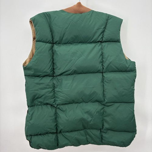 VTG Sears Sportswear Forrest Green Down Filled Puffer Vest Size Large USA MADE - Picture 7 of 7